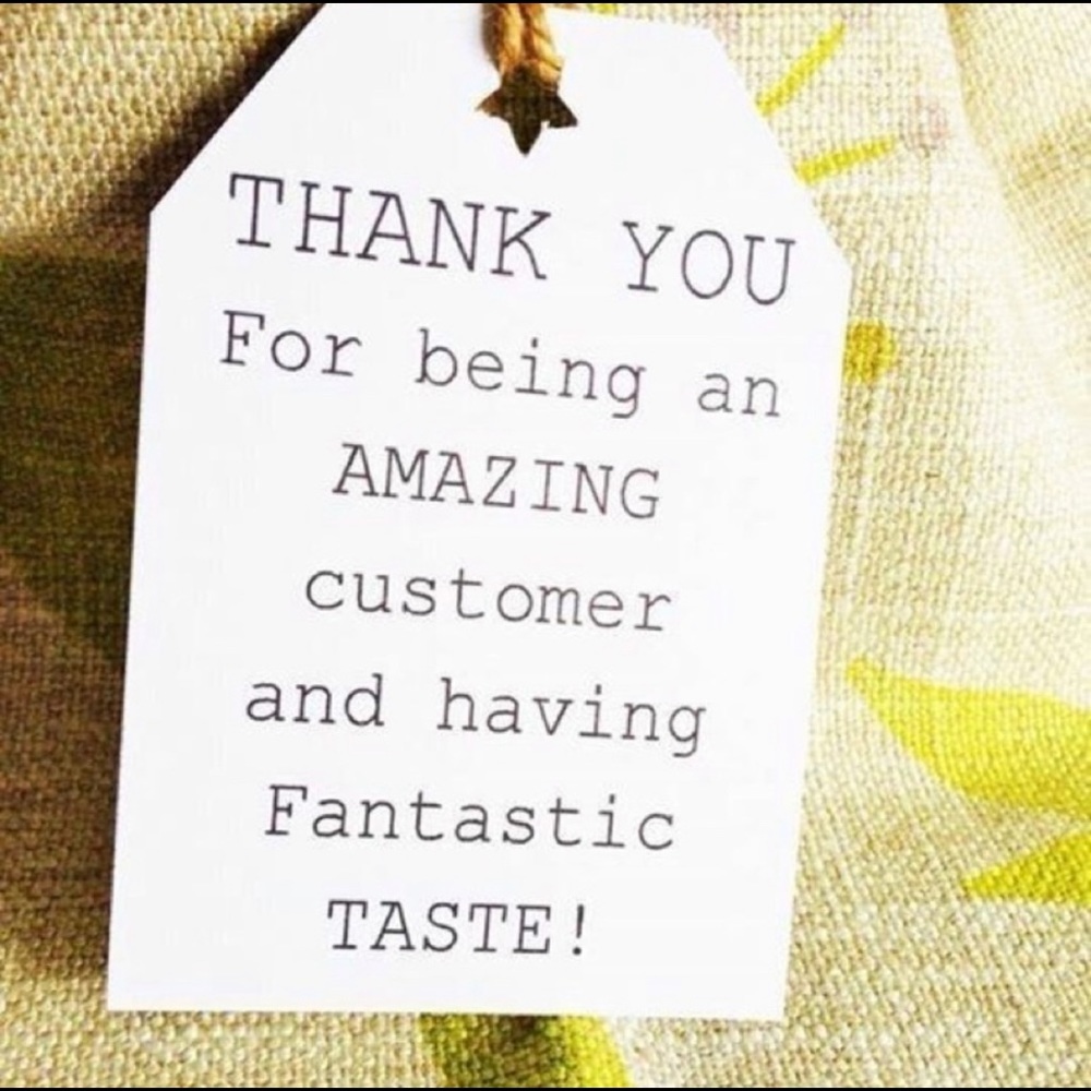 Thank you for shopping in my closet!